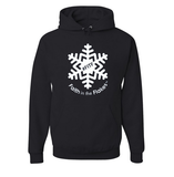 Adult Hoodie with White Flake