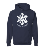 Adult Hoodie with White Flake
